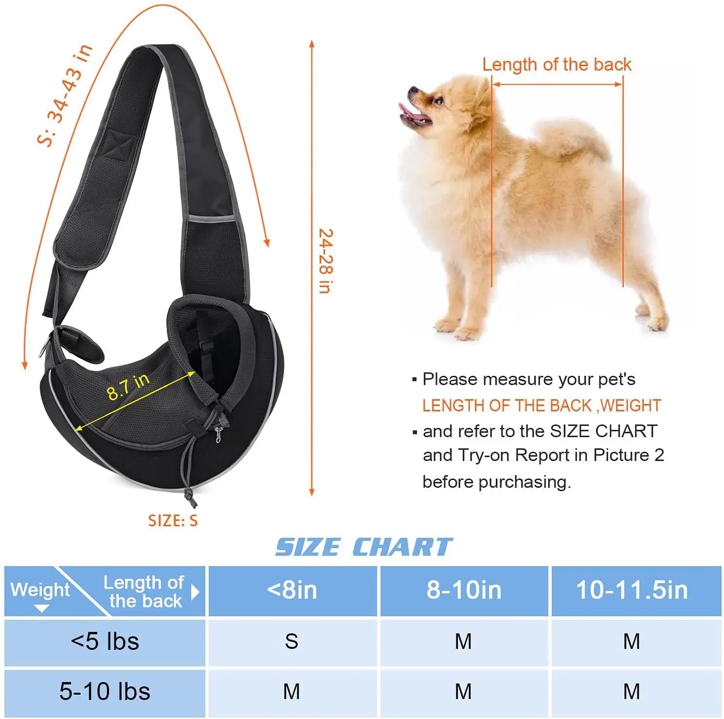 Carrying Dog Bag Pawfect Paws