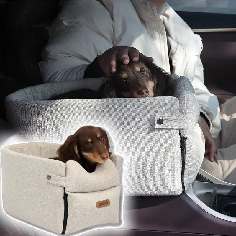 Cozy Car Central Dog Bed – Perfect Comfort for Your Pup On the Go! Pawfect Paws
