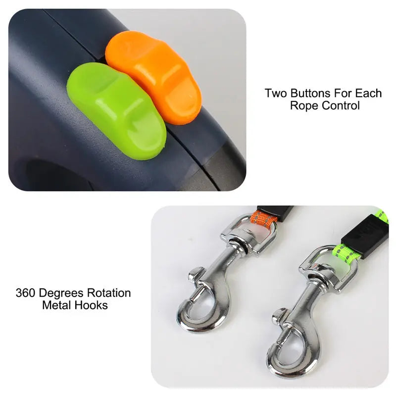 Dual Dog Leash Pawfect Paws