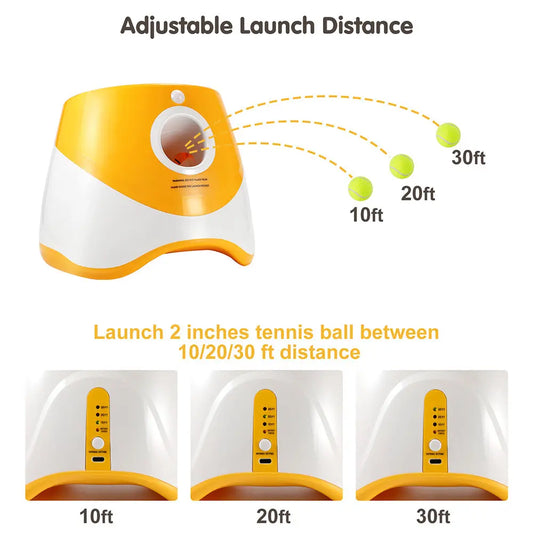 Fetch Fun with the Automatic Dog Toy Ball Launcher – Outdoor Tennis Ball Throwing Machine! Pawfect Paws