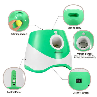 Fetch Fun with the Automatic Dog Toy Ball Launcher – Outdoor Tennis Ball Throwing Machine! Pawfect Paws