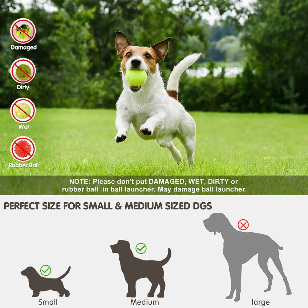 Fetch Fun with the Automatic Dog Toy Ball Launcher – Outdoor Tennis Ball Throwing Machine! Pawfect Paws