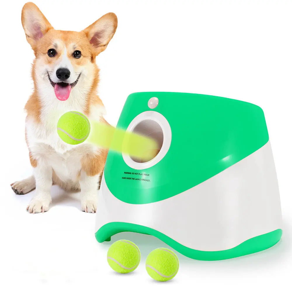 Fetch Fun with the Automatic Dog Toy Ball Launcher – Outdoor Tennis Ball Throwing Machine! Pawfect Paws