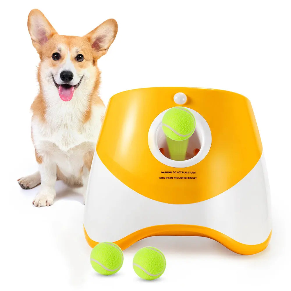 Fetch Fun with the Automatic Dog Toy Ball Launcher – Outdoor Tennis Ball Throwing Machine! Pawfect Paws