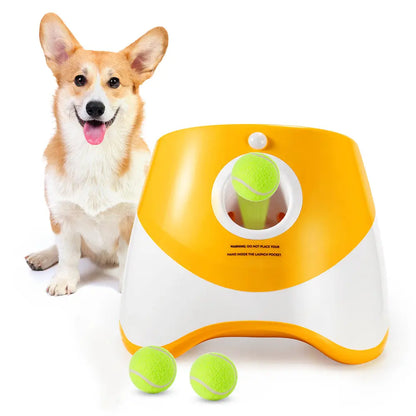Fetch Fun with the Automatic Dog Toy Ball Launcher – Outdoor Tennis Ball Throwing Machine! Pawfect Paws