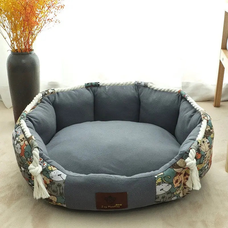 Vibrant Multicolor Dog Bed – Comfort and Style for Your Furry Friend Pawfect Paws