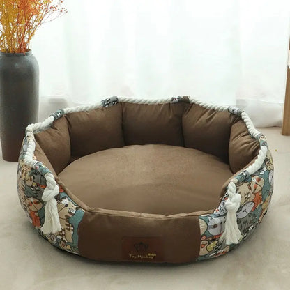 Vibrant Multicolor Dog Bed – Comfort and Style for Your Furry Friend Pawfect Paws