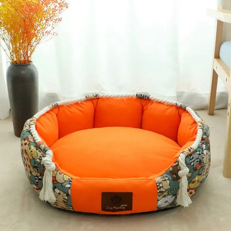 Vibrant Multicolor Dog Bed – Comfort and Style for Your Furry Friend Pawfect Paws